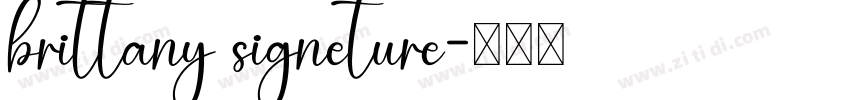 brittany signeture字体转换